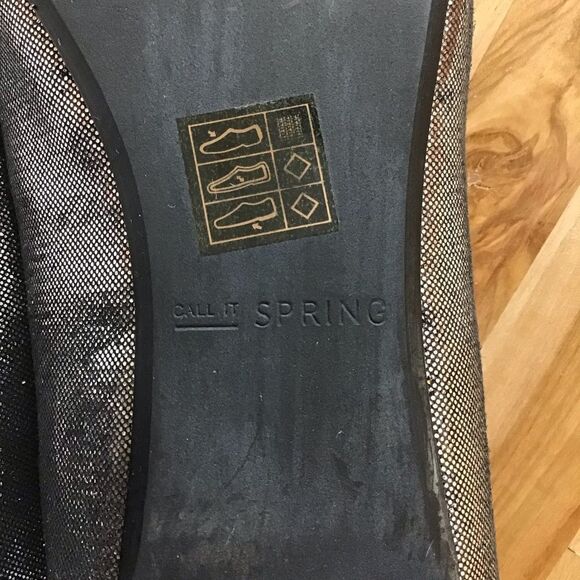 CALL it Spring ballerina sparkling shoes grey silver size 7.5 - Picture 7 of 12